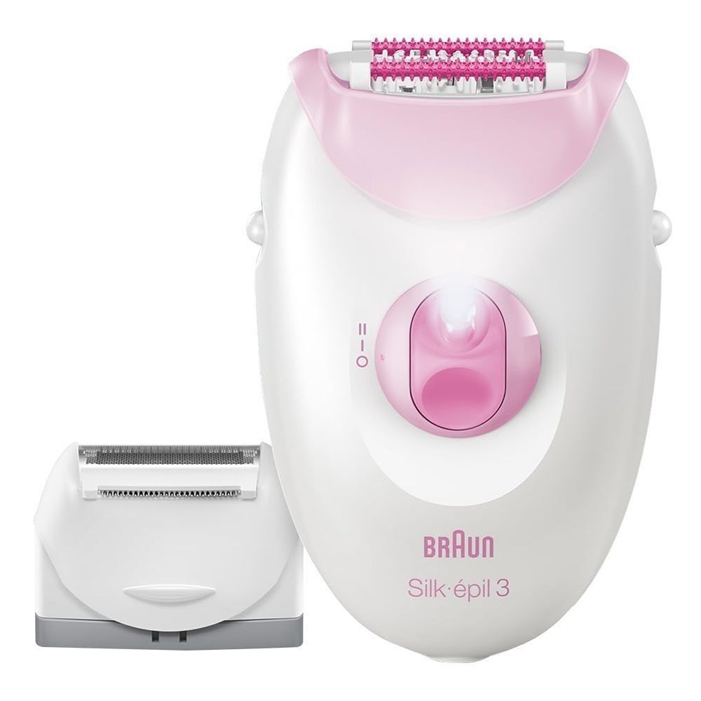 Braun Silk-épil 3 Corded Epilator Hair Remover for Women Legs & Body w/ Cap